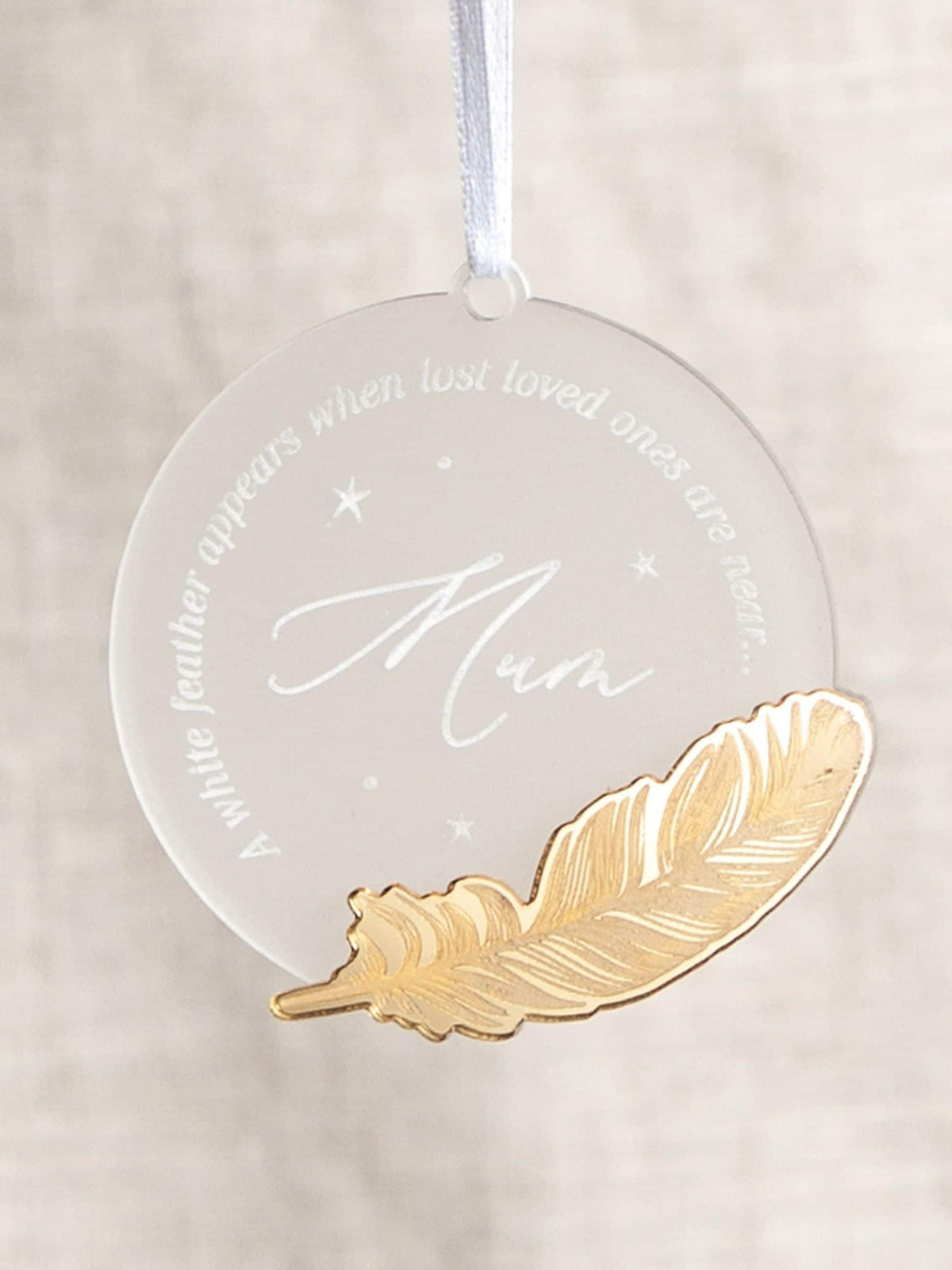 No Ordinary Gift personalised Christmas decoration 8.5x8.5cm (British brand)