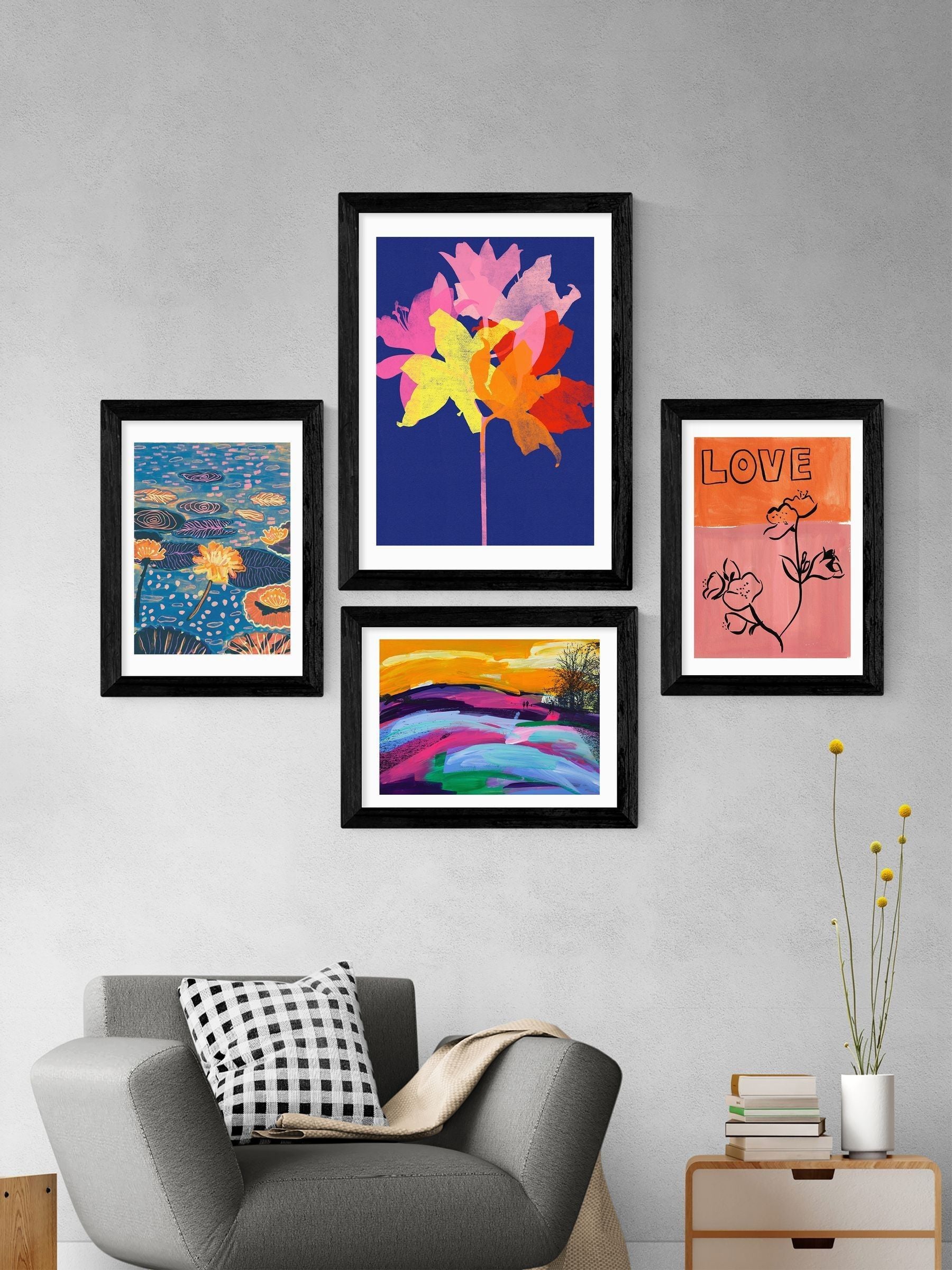 East End Prints Black Magic Pond Framed Print Wall Art by Alisa Galitsyna