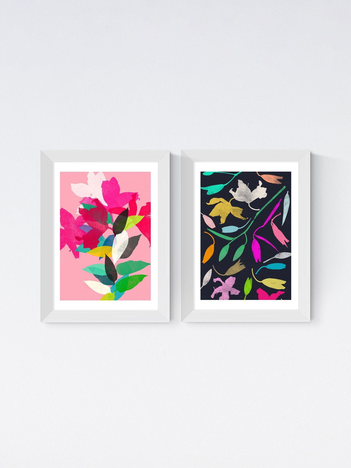East End Prints White Lily Diptych by Garima Dhavan