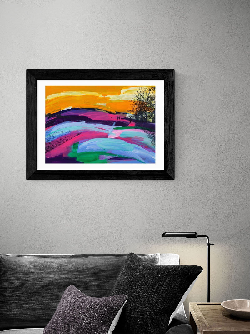 Framed New Horizons Wall Art Print with Archival Paper and Shatterproof Glazing