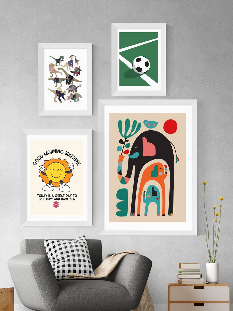 Rocket Jack White Football framed print - British product