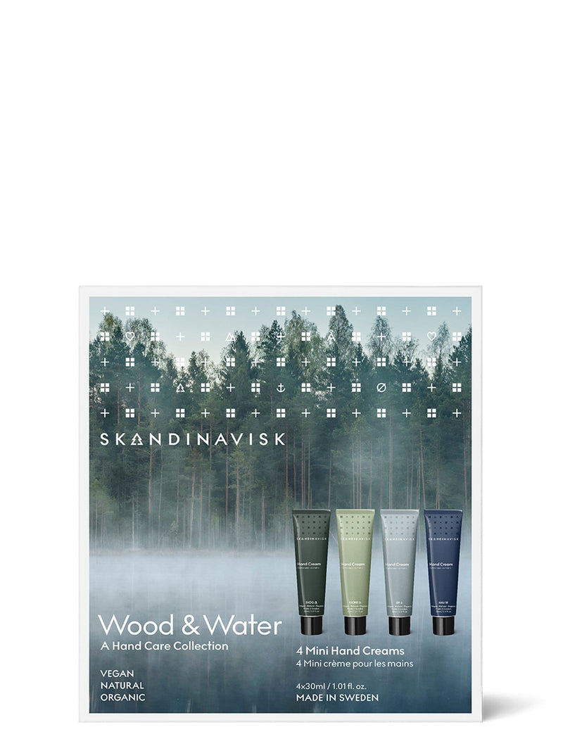 Scandinavian-Inspired Hand Cream Giftset with Natural Ingredients, 30ml x 4 Tubes