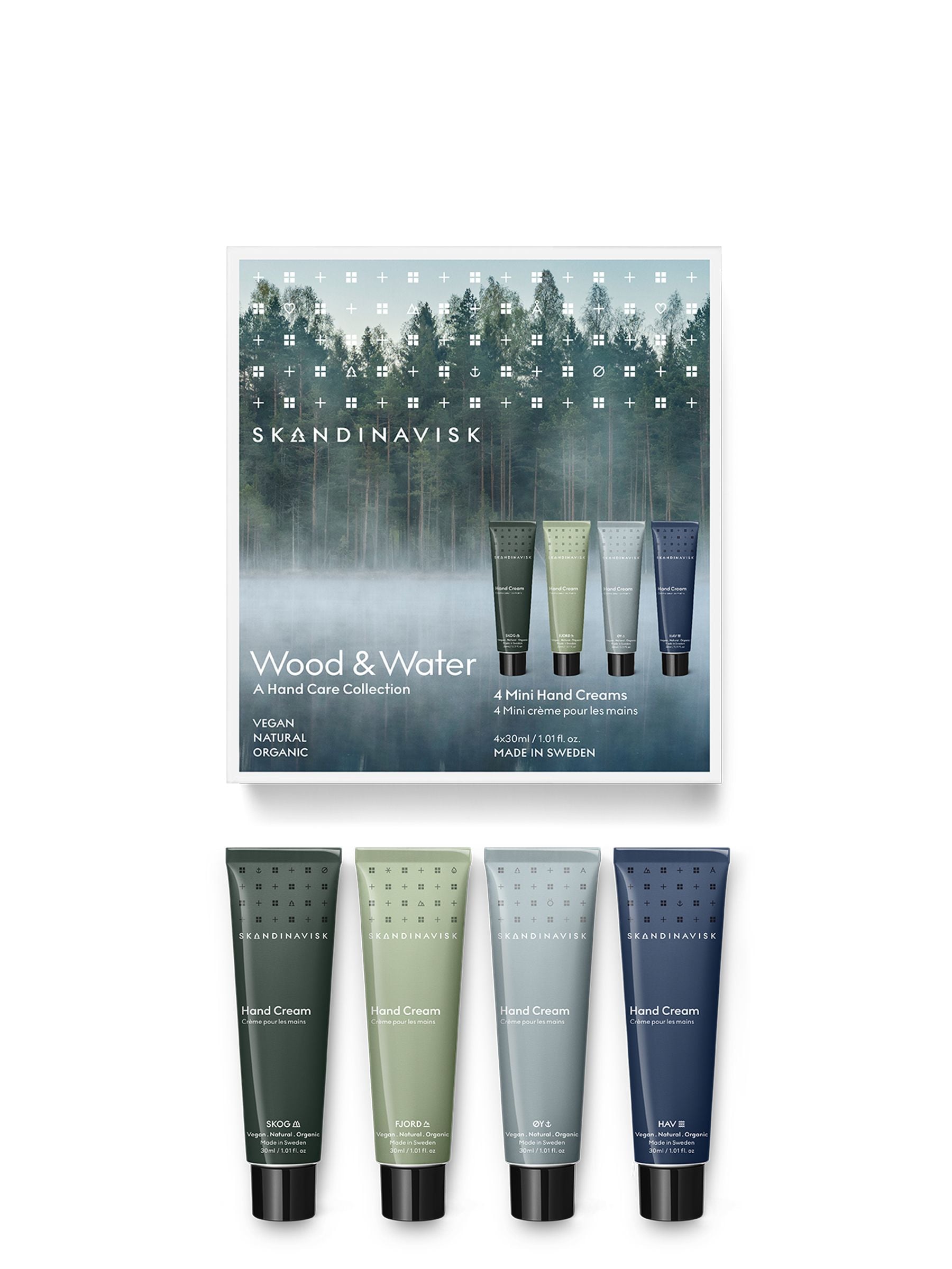 SKANDINAVISK Wood & Water Mini Handcream Giftset (30mlx 4)