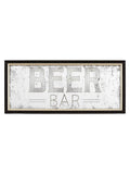 Gallery Home brown retro beer bar mirrored sign 59cm high (British brand)