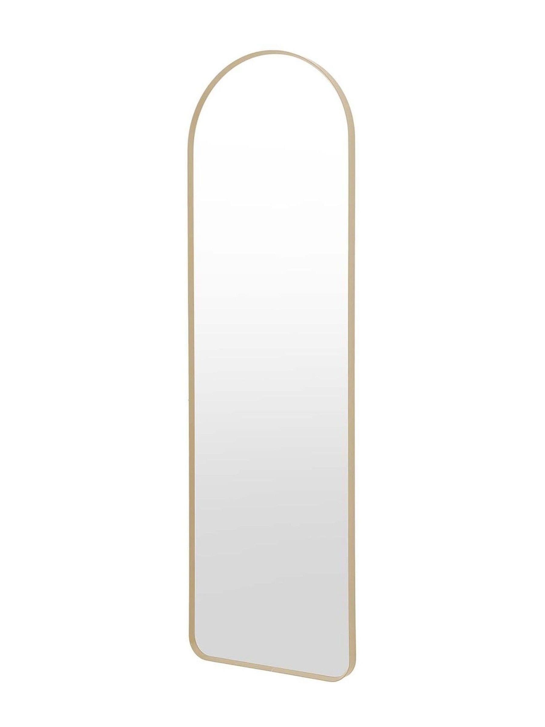 Gallery Home gold arch leaner mirror 45x150cm, imported from the UK