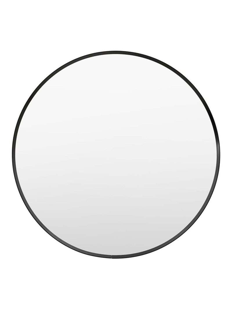 Gallery Home Black Metal Round Mirror 60cm, UK version