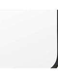 Gallery Home black metal Whitland rectangle wall mirror - British product