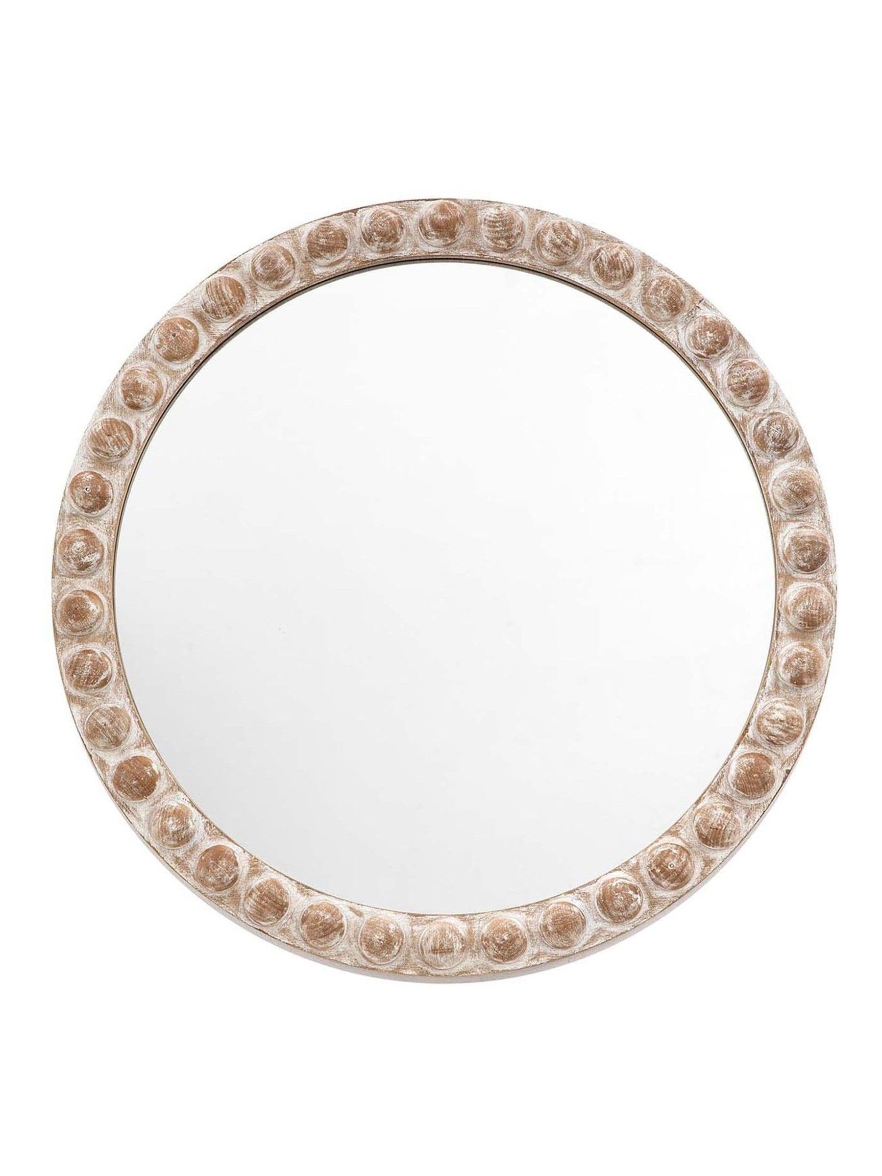 Gallery Home Natural Neath round mirror, UK version