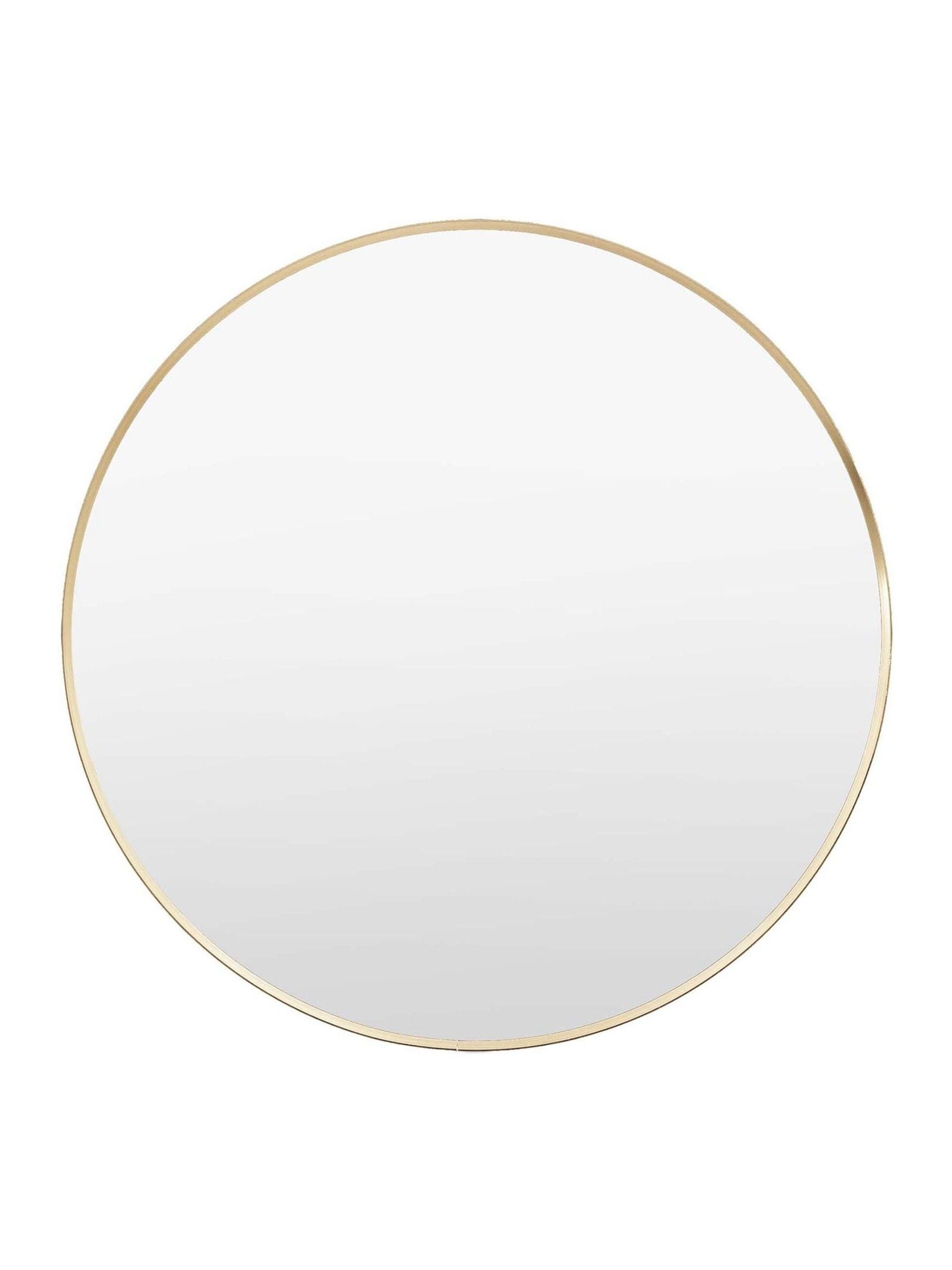 Gallery Home Whitland Gold Metal Large Round Mirror, UK version