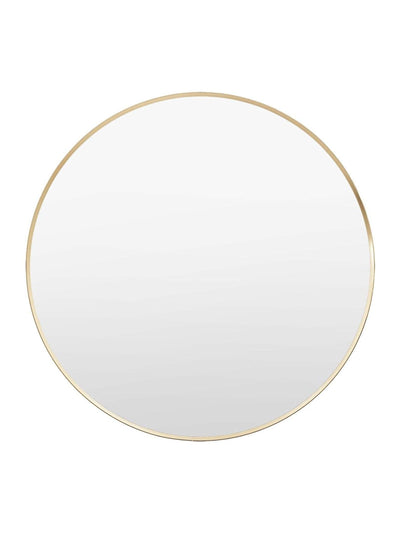 Next Gallery Home Whitland Gold Metal Large Round Wall Mirror- Buy online at McGrocer