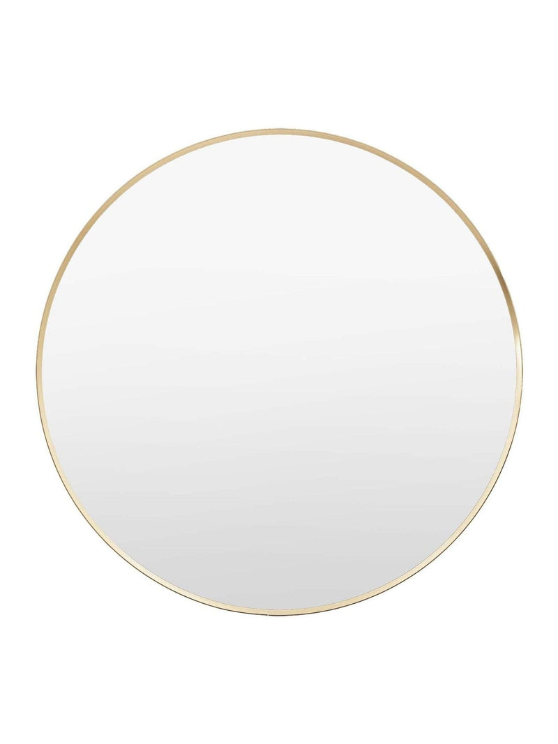 Gallery Home Whitland Gold Metal Large Round Mirror, UK version