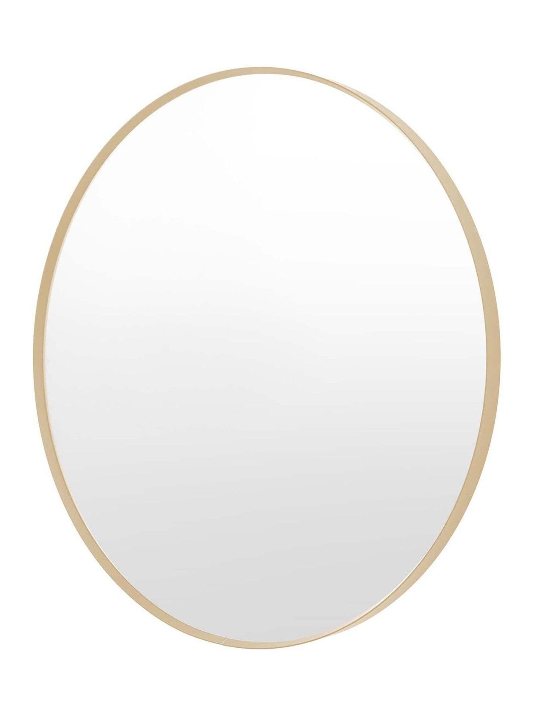 Gallery Home Whitland Gold Metal Large Round Mirror, UK version