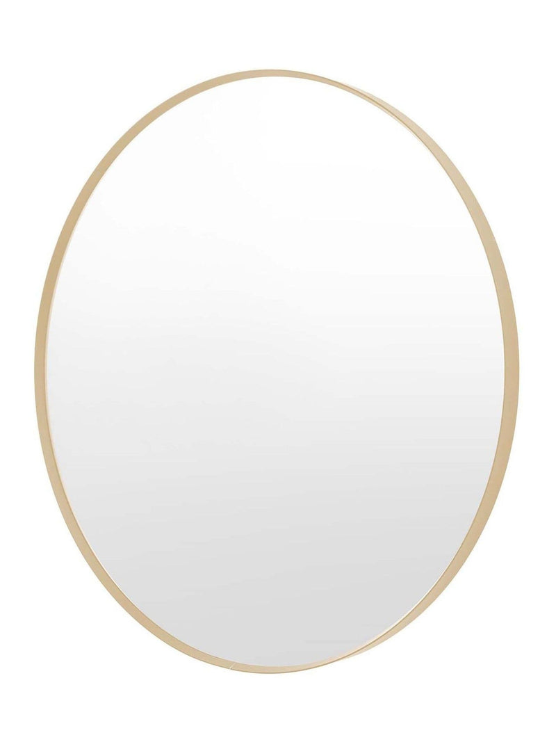 Gallery Home Whitland Gold Metal Large Round Mirror, UK version