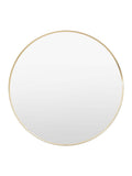Gallery Home Whitland Gold Metal Large Round Mirror, UK version