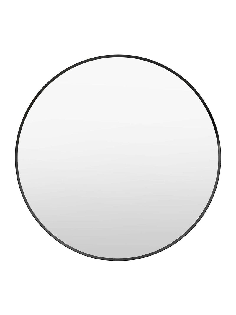 Gallery Home Black Whitland Large Round Mirror, UK version