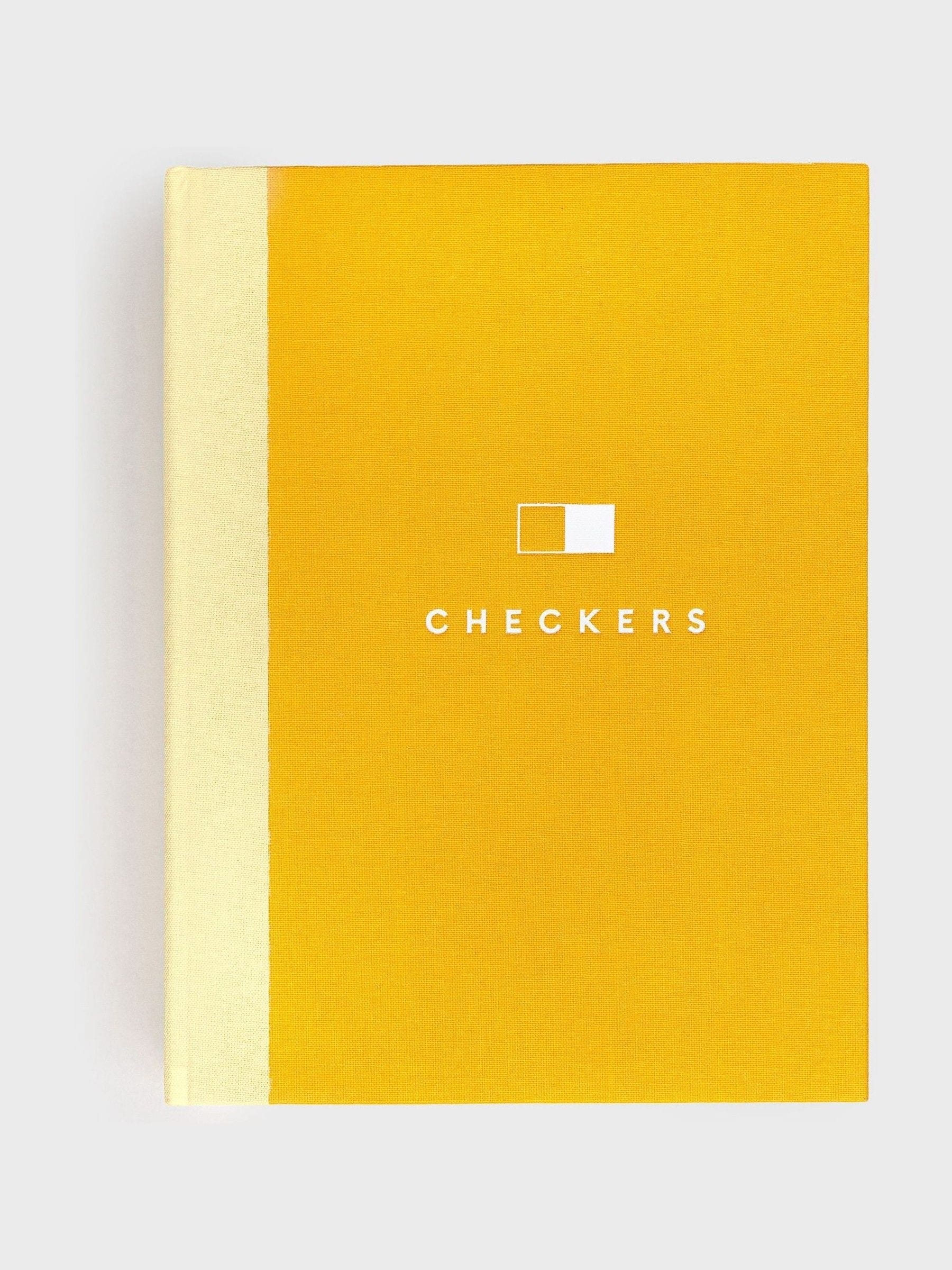Suck UK checkers board game disguised as a book, imported from the UK