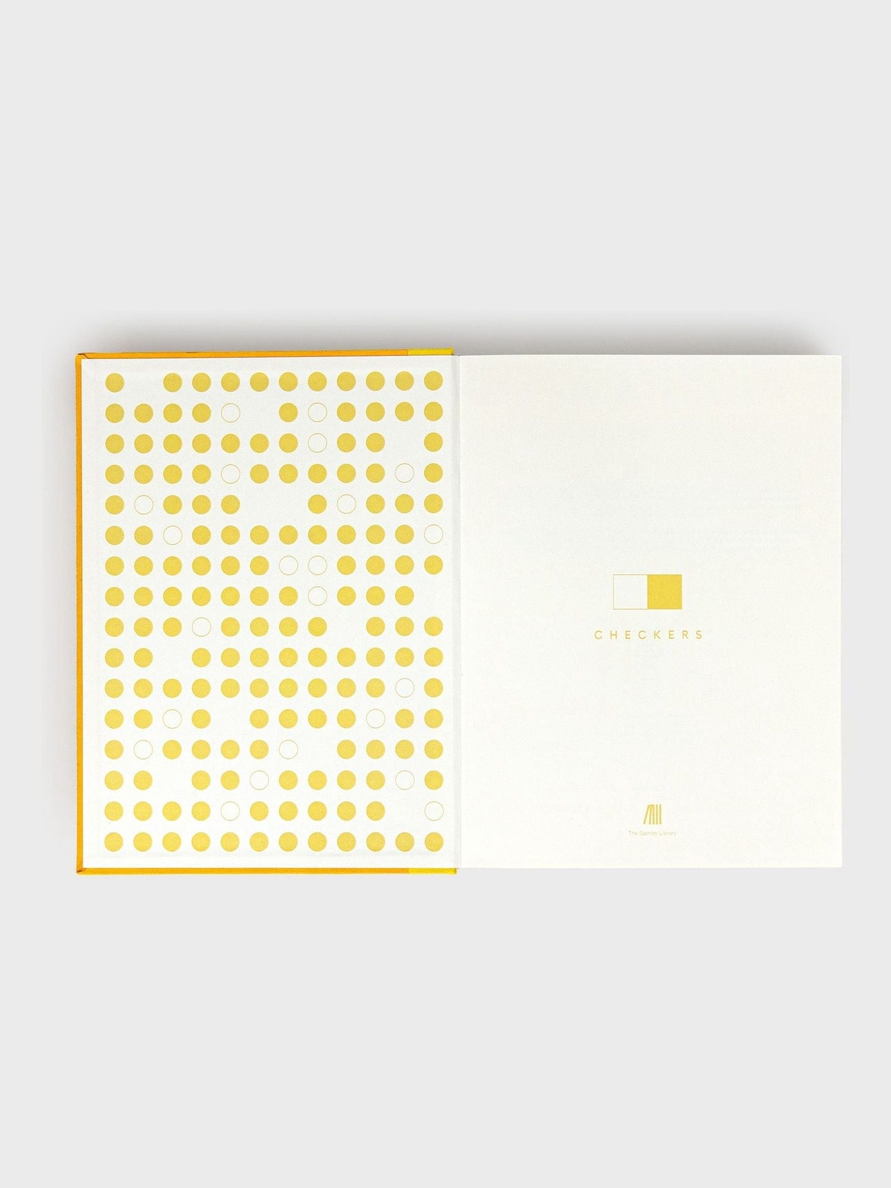 Suck UK checkers board game disguised as a book, imported from the UK