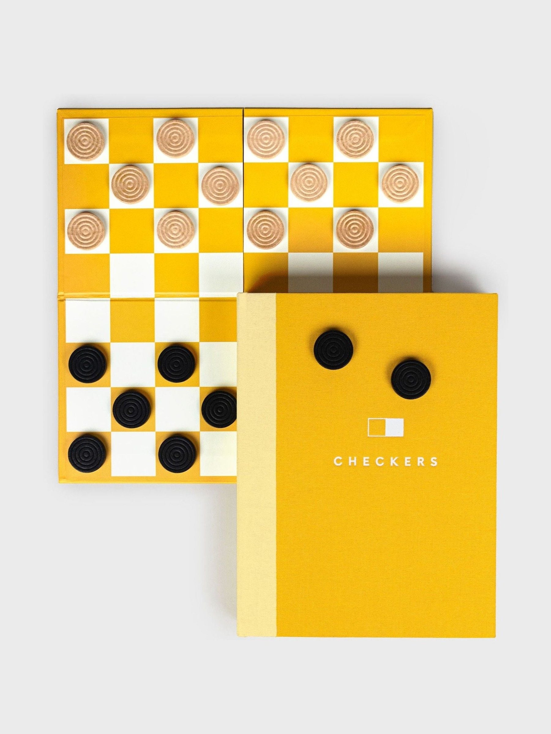 Suck UK checkers board game disguised as a book, imported from the UK