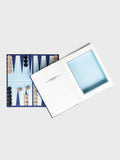 Suck UK blue backgammon book board game, imported from the UK