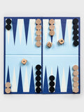Suck UK blue backgammon book board game, imported from the UK