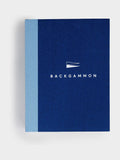 Suck UK blue backgammon book board game, imported from the UK