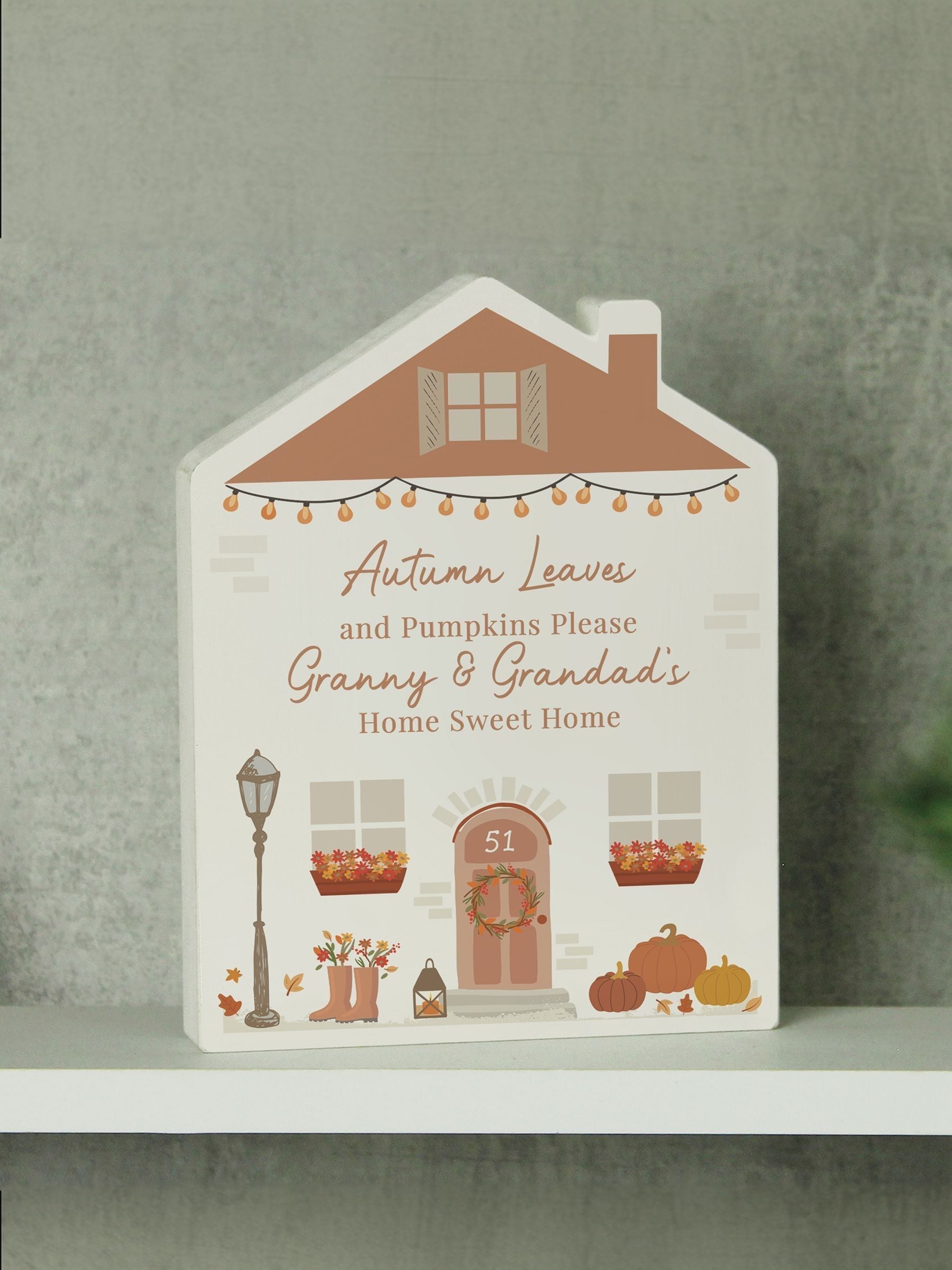 Personalised Wooden House Ornament by PMC