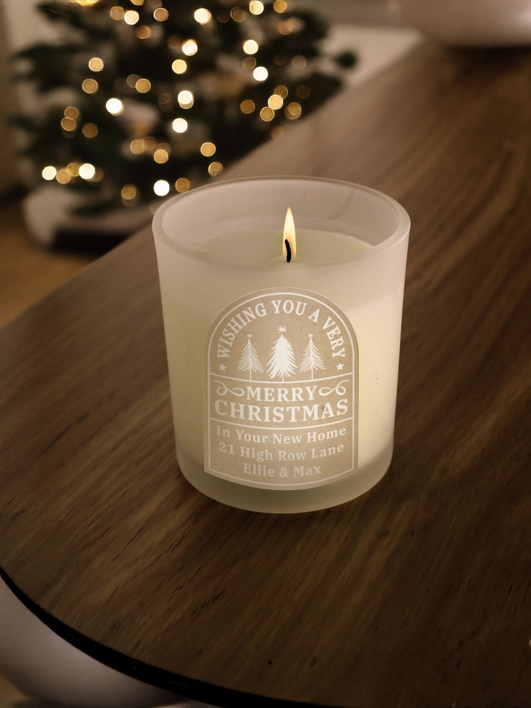 Personalised Christmas Candle by PMC