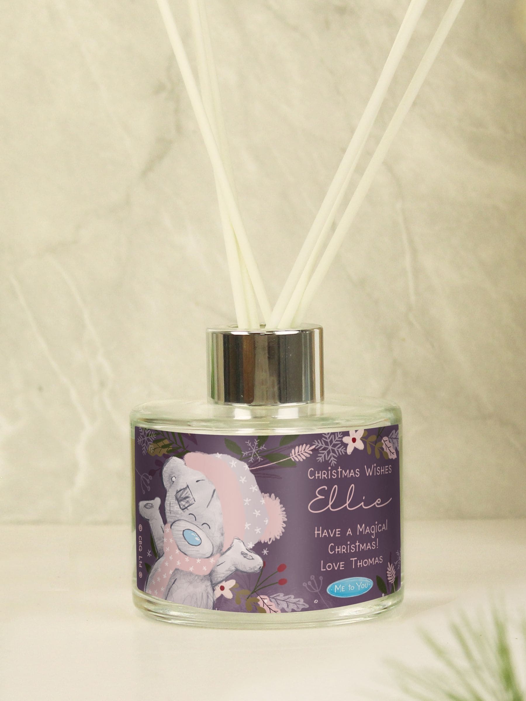 Personalised Reed Christmas Diffuser by PMC