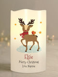 Personalised LED Christmas Candle by PMC