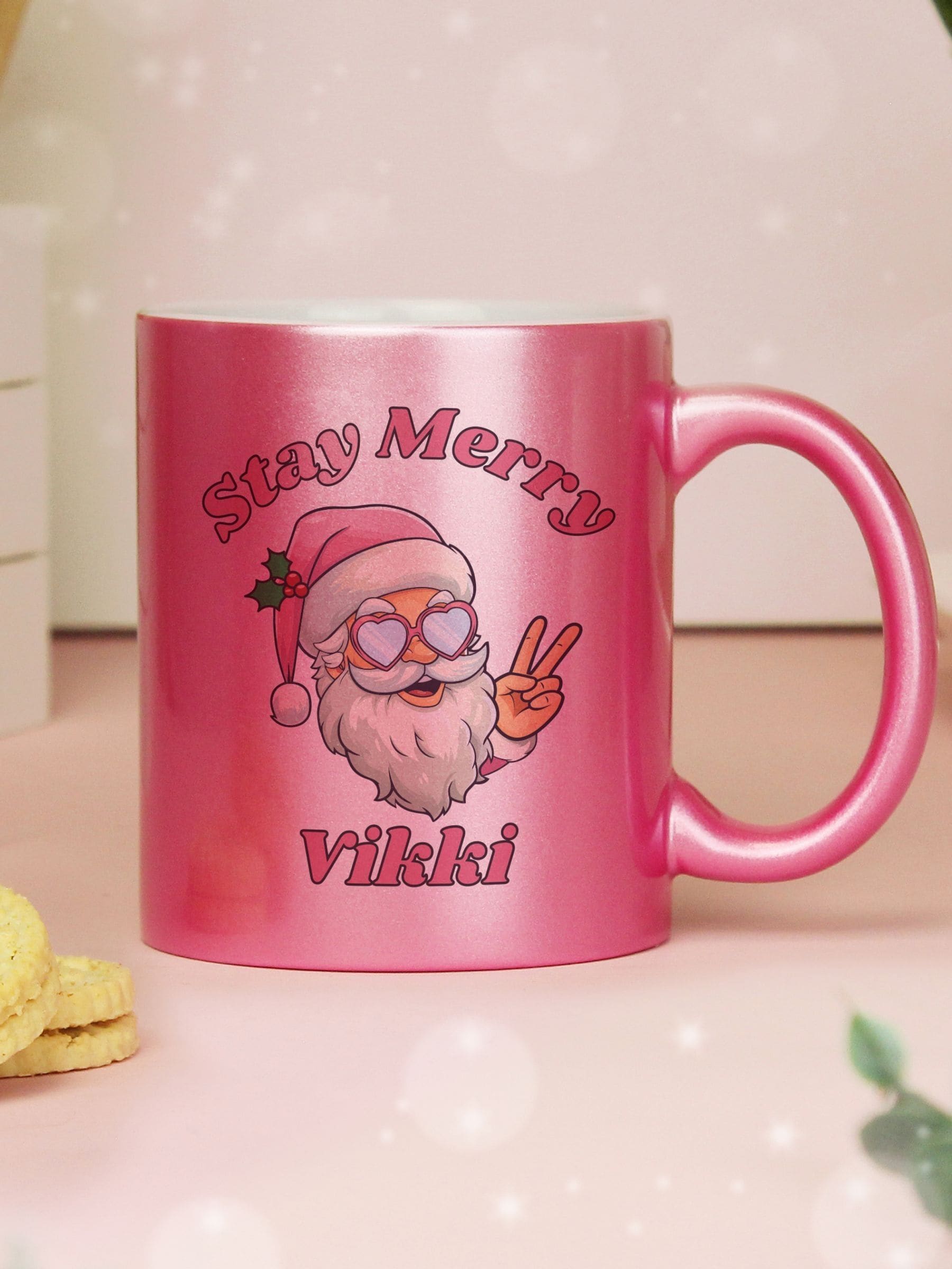 Personalised Stay Merry Christmas Mug by PMC