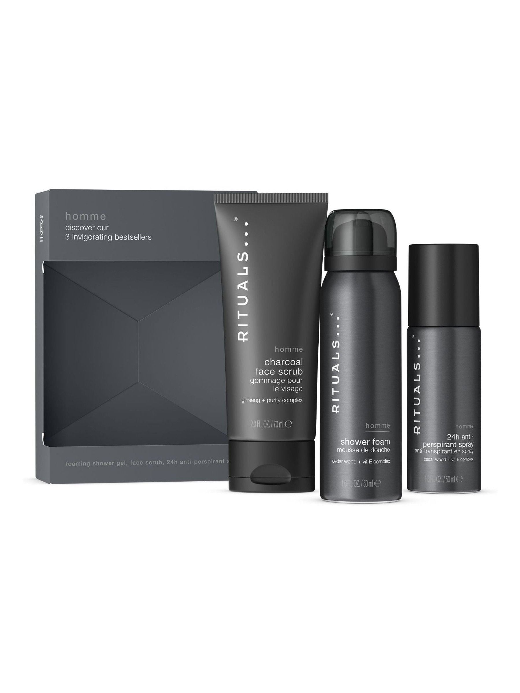 Rituals Homme Collection Ensemble découverte ensemble de soins pour hommes, importé du Royaume-Uni