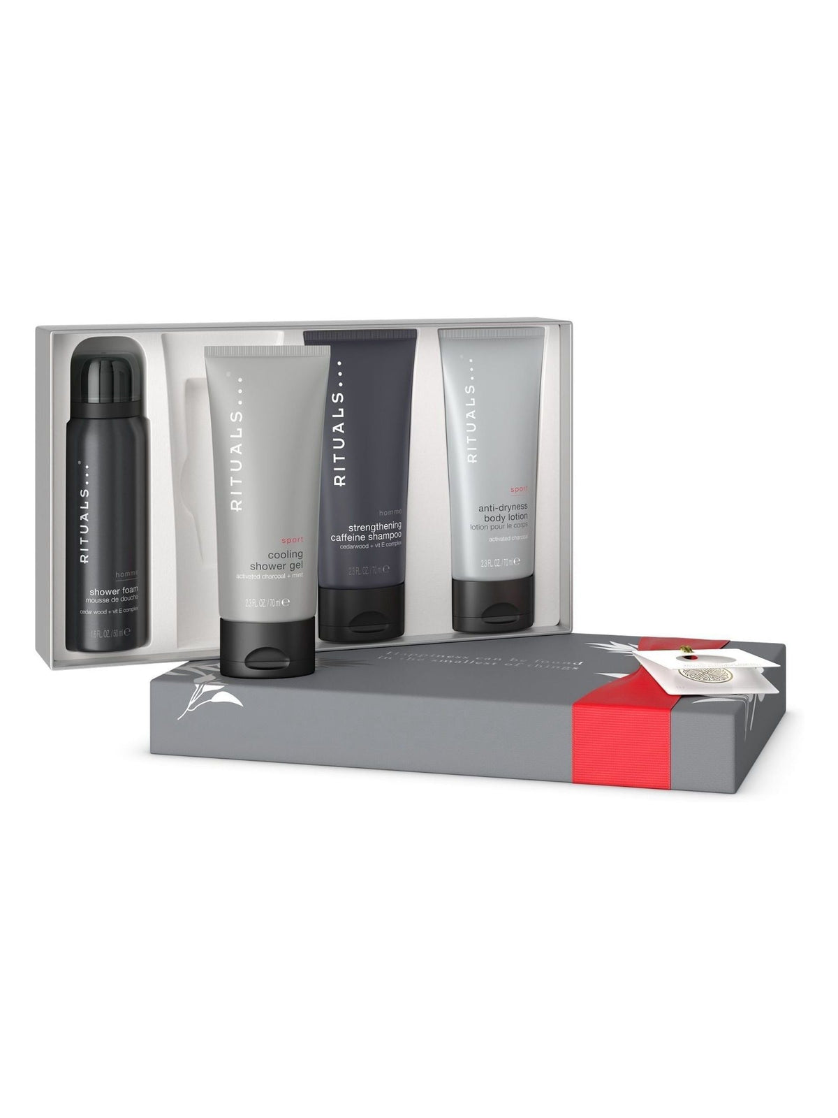Small Men's Grooming Gift Set with Strengthening Shampoo and Body Care