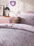 Animal print duvet cover and pillowcase set double - British product