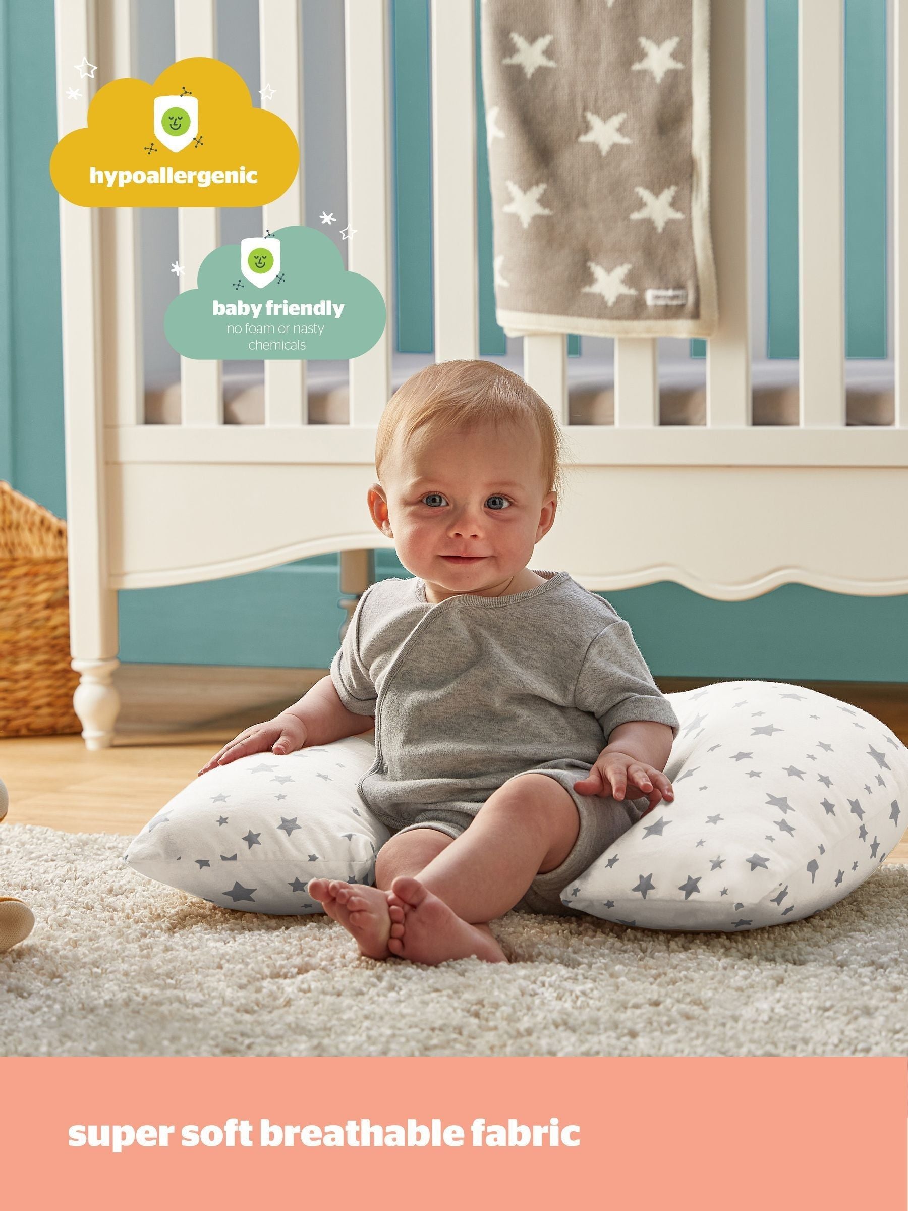 Silentnight Grow with Me nursing pillow (British brand)