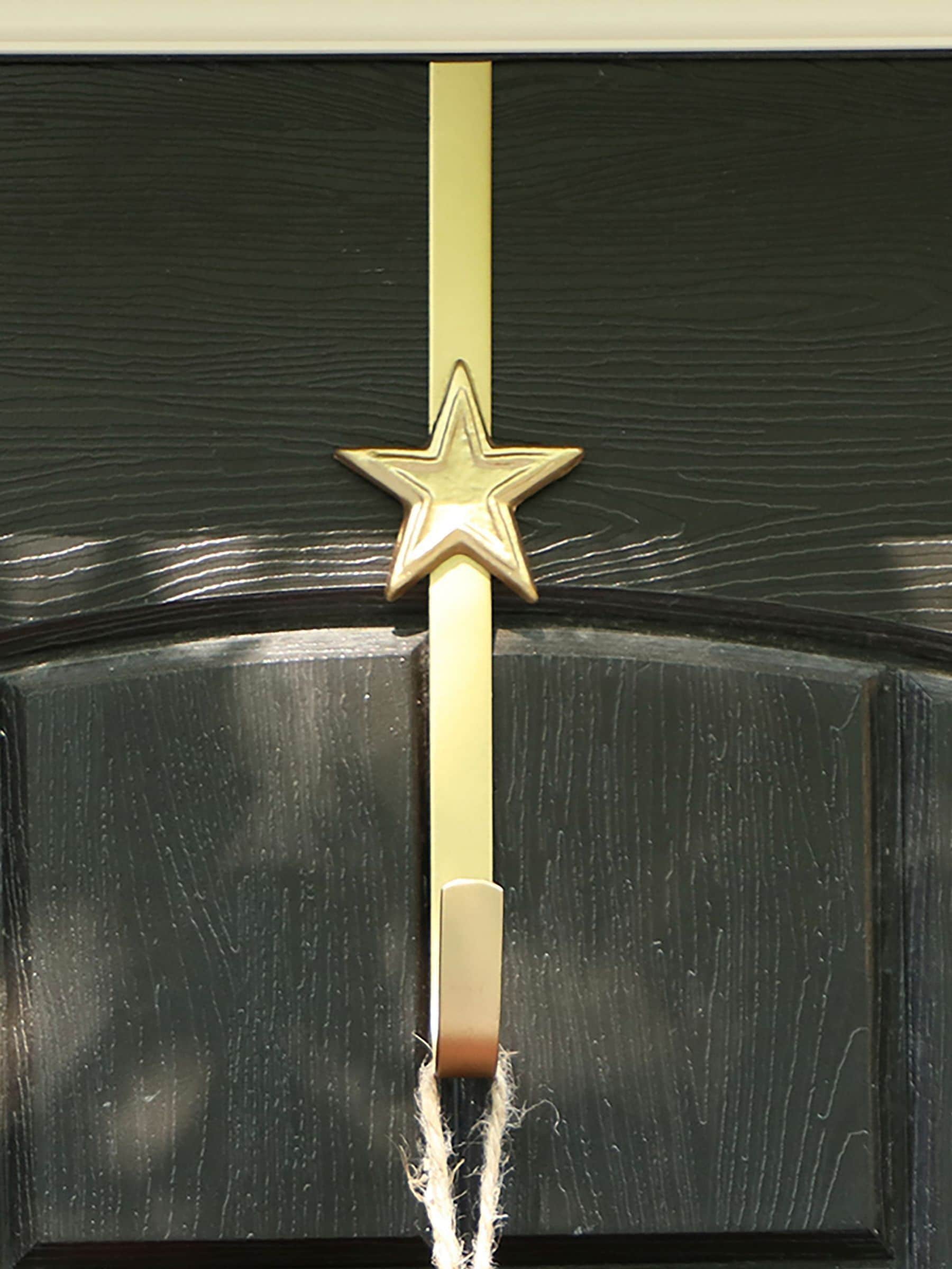 Dibor gold star door wreath hanger, imported from the UK