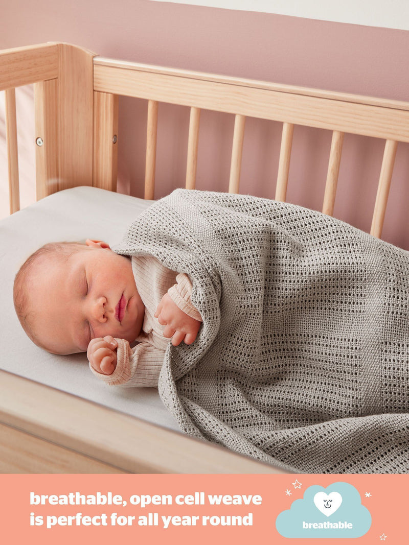 Silentnight baby blanket cellular 2 pack 75x95cm, UK version