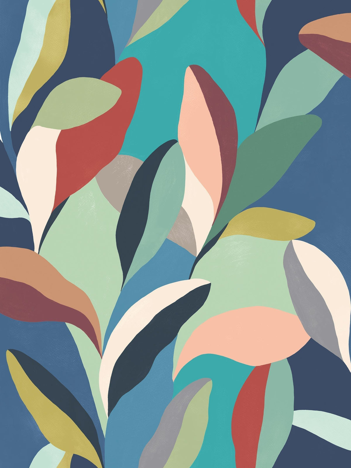 Ohpopsi wallpaper sample Peacock Autumn Riviera A4, imported from the UK