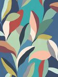 Ohpopsi wallpaper sample Peacock Autumn Riviera A4, imported from the UK