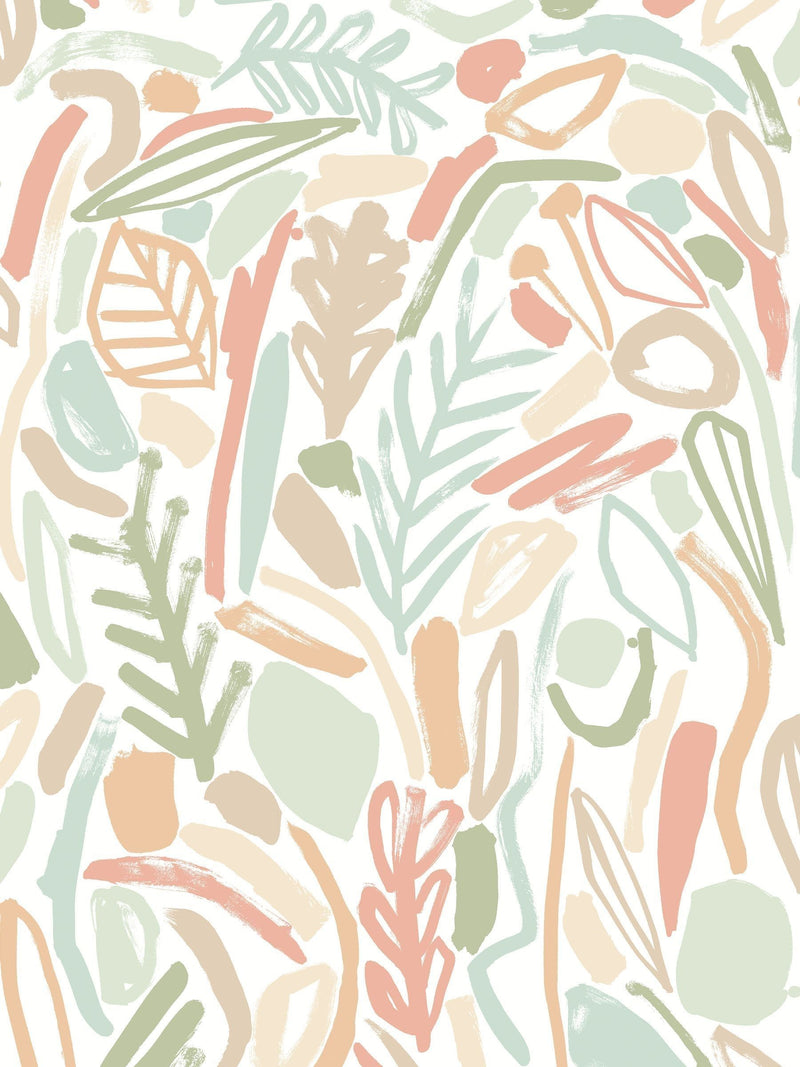 Ohpopsi Parchment Verdure A4 Wallpaper Sample