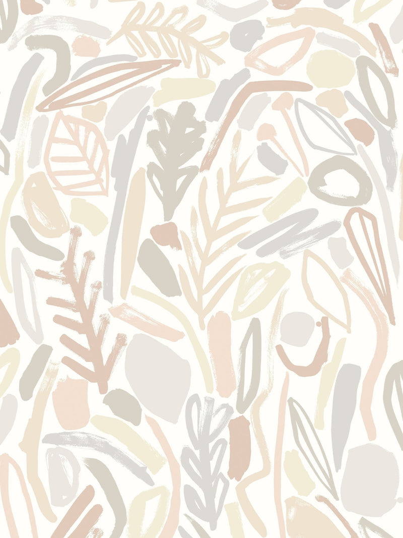 Ohpopsi Parchment Verdure wallpaper sample A4 - British product