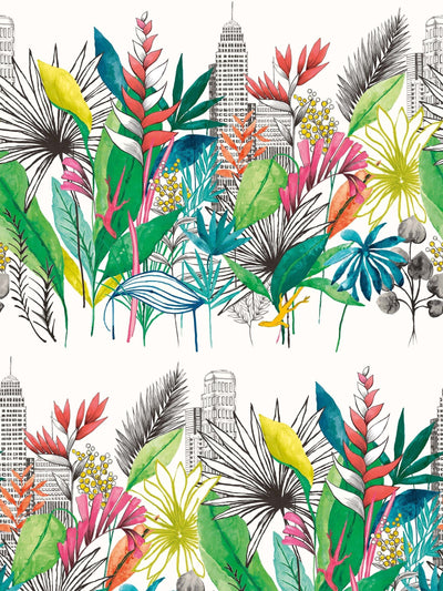 Next Ohpopsi Tropical Bright Urban Tropic A4 Wallpaper Sample- Buy online at McGrocer