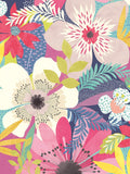 Ohpopsi wallpaper sample Raspberry Floral Riot A4 - British product