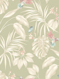 Ohpopsi Sage Hummingbird wallpaper sample A4 - British product