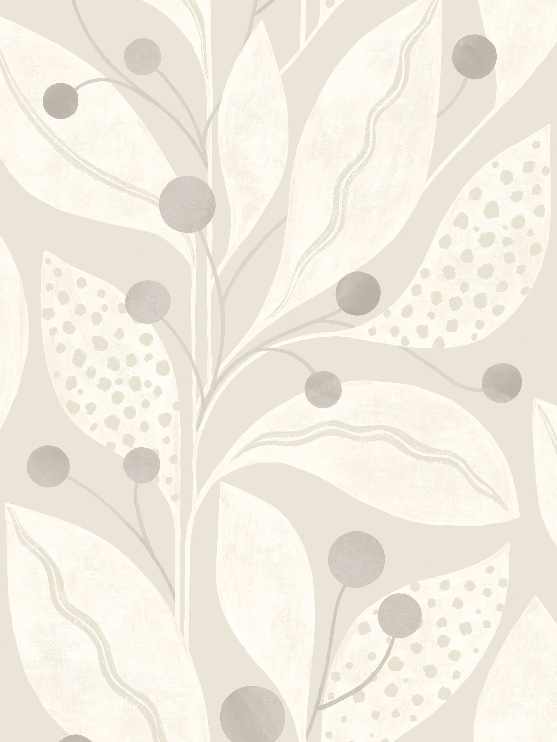 Ohpopsi wallpaper sample Dove Berry Dot A4, imported from the UK