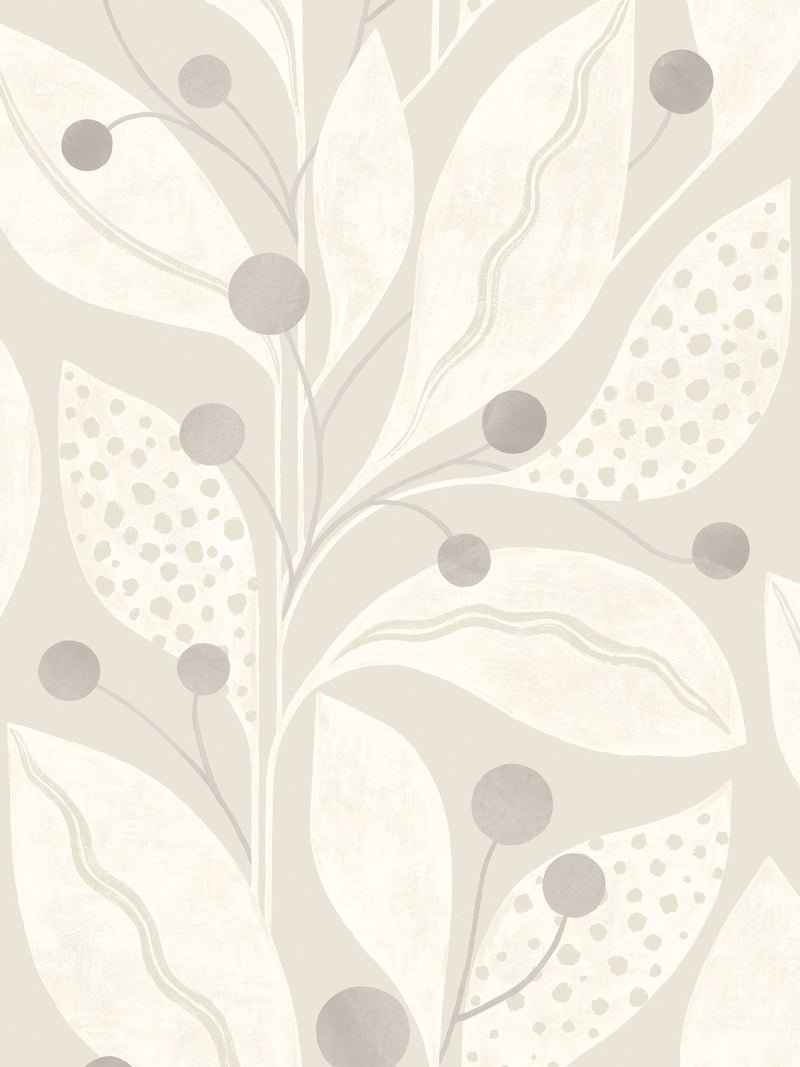 Ohpopsi wallpaper sample Dove Berry Dot A4, imported from the UK