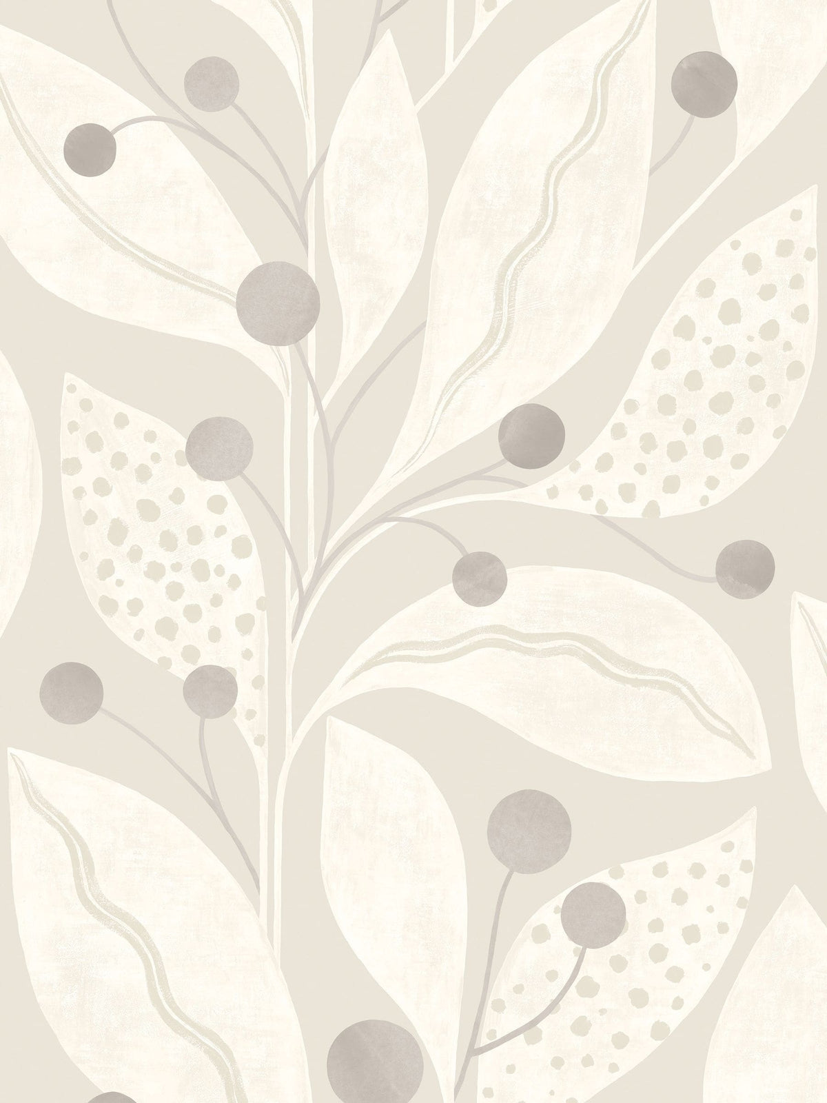 Ohpopsi wallpaper sample Dove Berry Dot A4, imported from the UK