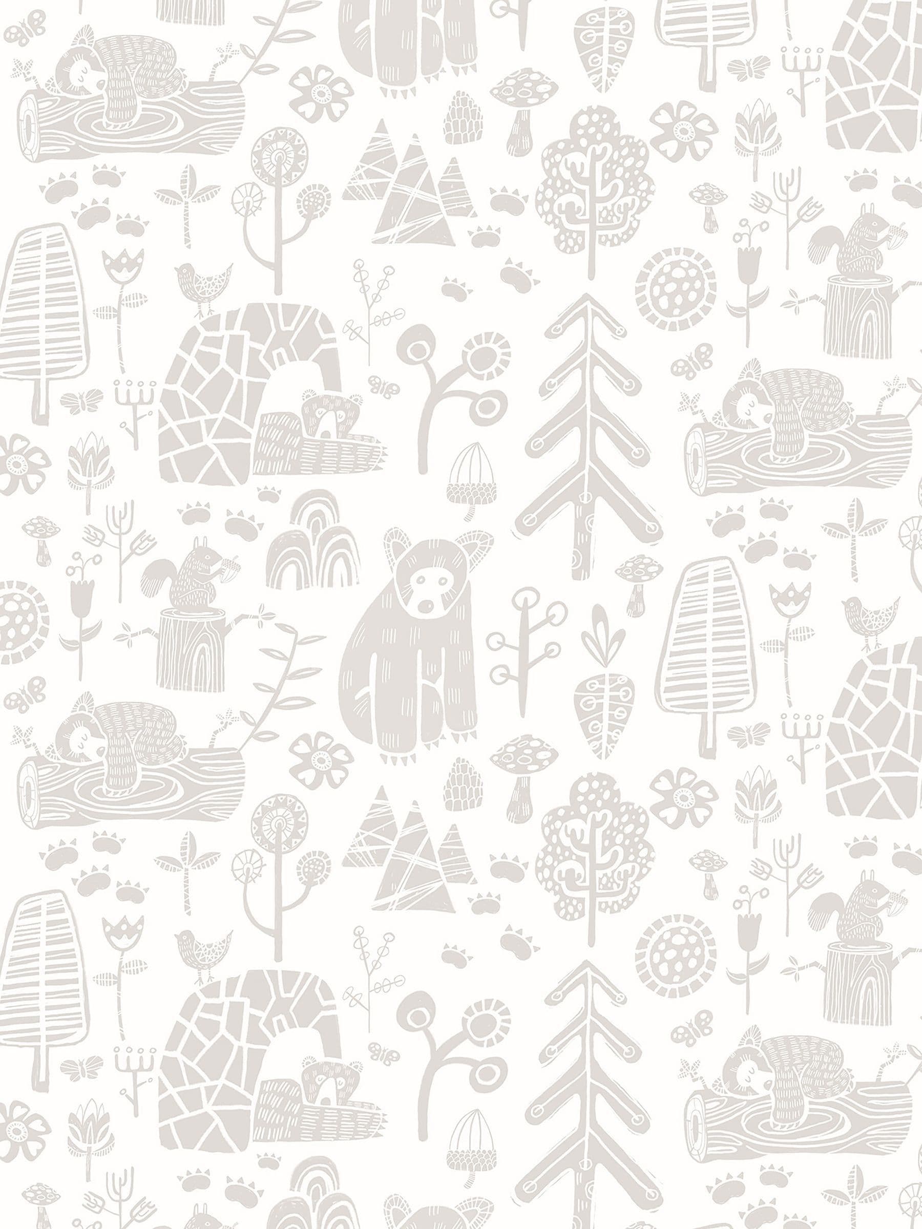 Ohpopsi Dove Honeywood Bears A4 wallpaper sample (British brand)