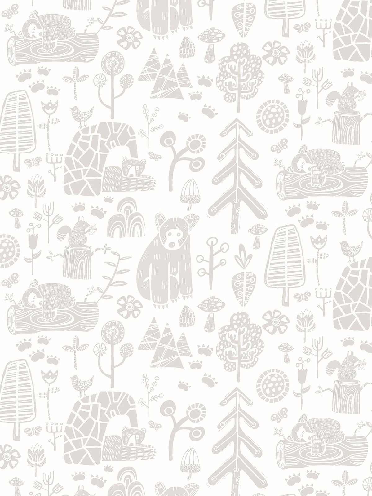 Ohpopsi Dove Honeywood Bears A4 wallpaper sample (British brand)