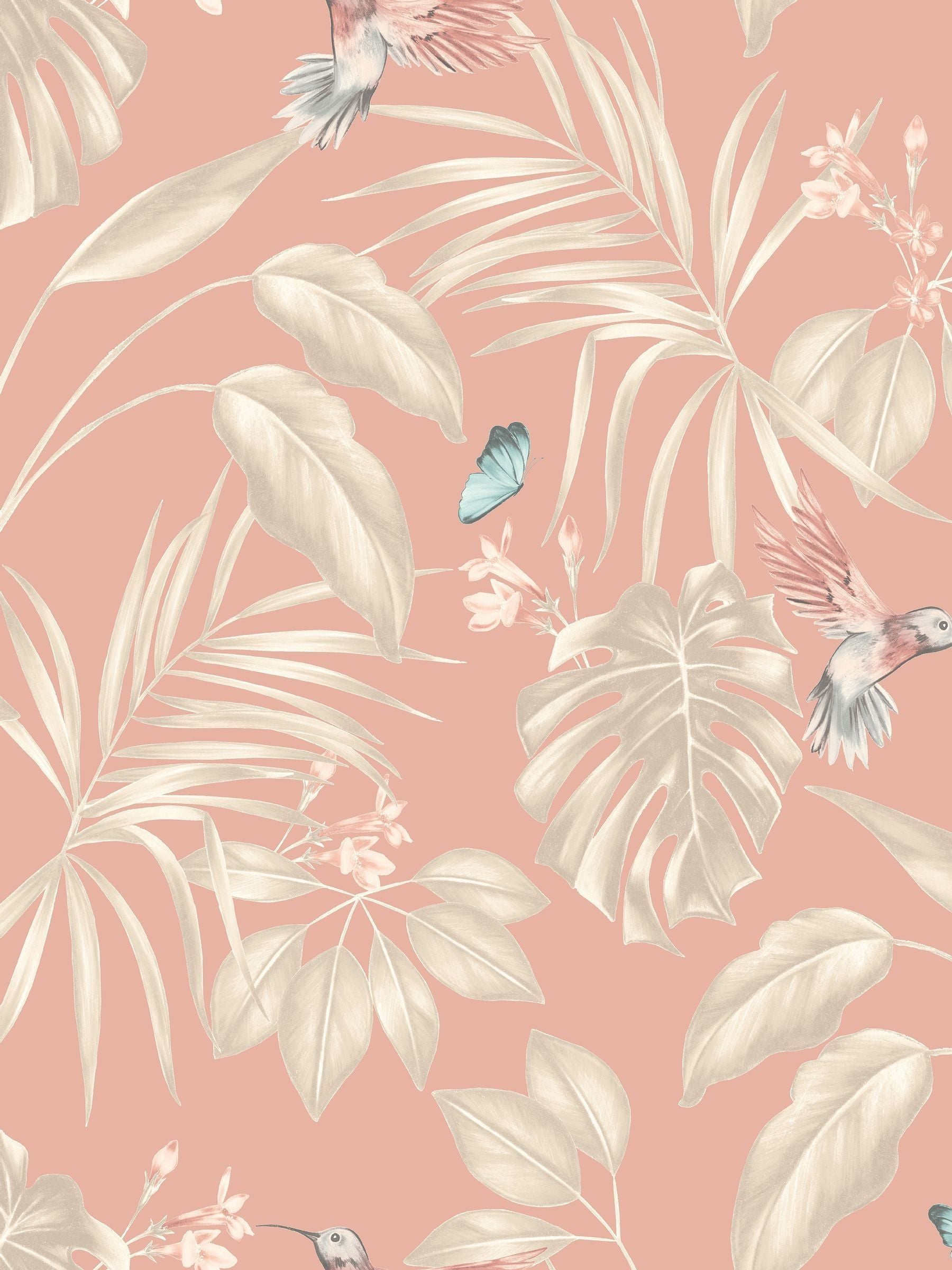 Ohpopsi Rosewood Hummingbird A4 Wallpaper Sample
