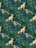 Ohpopsi Duck Egg Jungle Cheetah Ink wallpaper sample A4 - British product